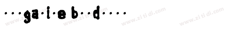 morganite bold字体转换